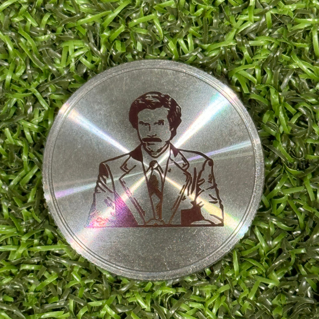 Ron Burgundy - Stay Classy  Ball Marker